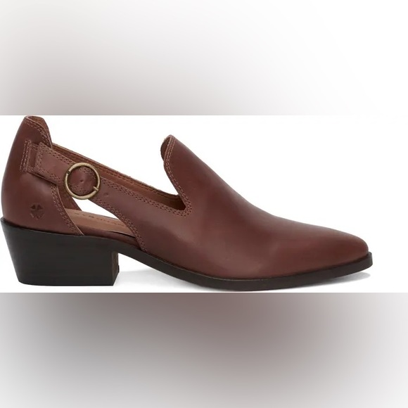 New! Lucky Brand Saddle  Myndo Leather Mules with Back Buckle Strap. Size 7.5 - Picture 13 of 15